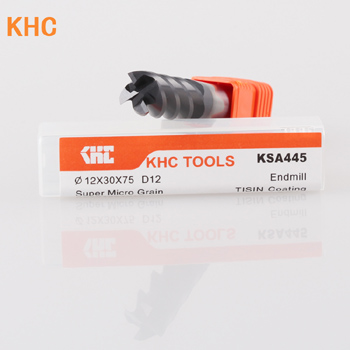 德国KHC四刃平底铣刀，高品质涂层铣刀，客户使用再次购买！