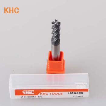  德国KHC四刃平底钨钢铣刀可以轻松帮你加工热处理SKD11材料