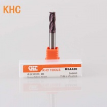 KHC进口4刃平底铣刀适合硬钢材料精加工半精加工