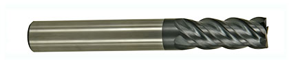 加强型长柄4刃钨钢平底铣刀KSA435LP